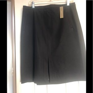 J.Crew New Black Twill Skirt